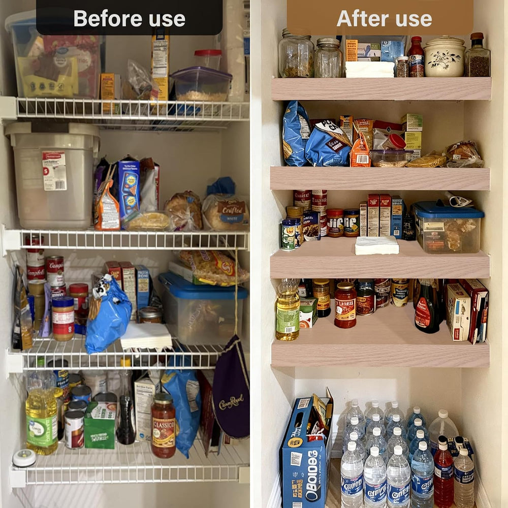 Wire Shelf Covers, 32" W X 12" D PVC Wire Rack Covers for Pantry