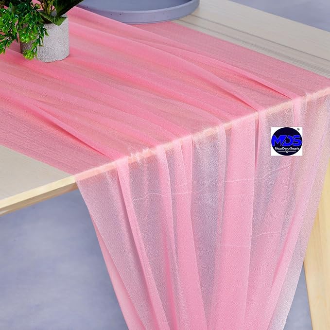 MDS Halloween Chiffon Table Runner - 5 Pack, 29 x 170 Inches, 14ft Each - She...
