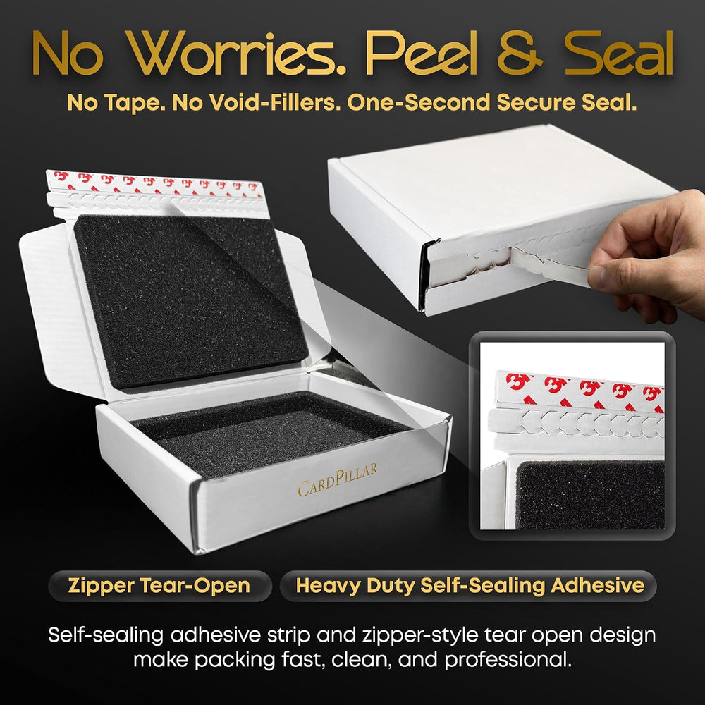 20 Pack Graded Card Shipping Box for PSA Slabs w/ 360ยฐ Foam