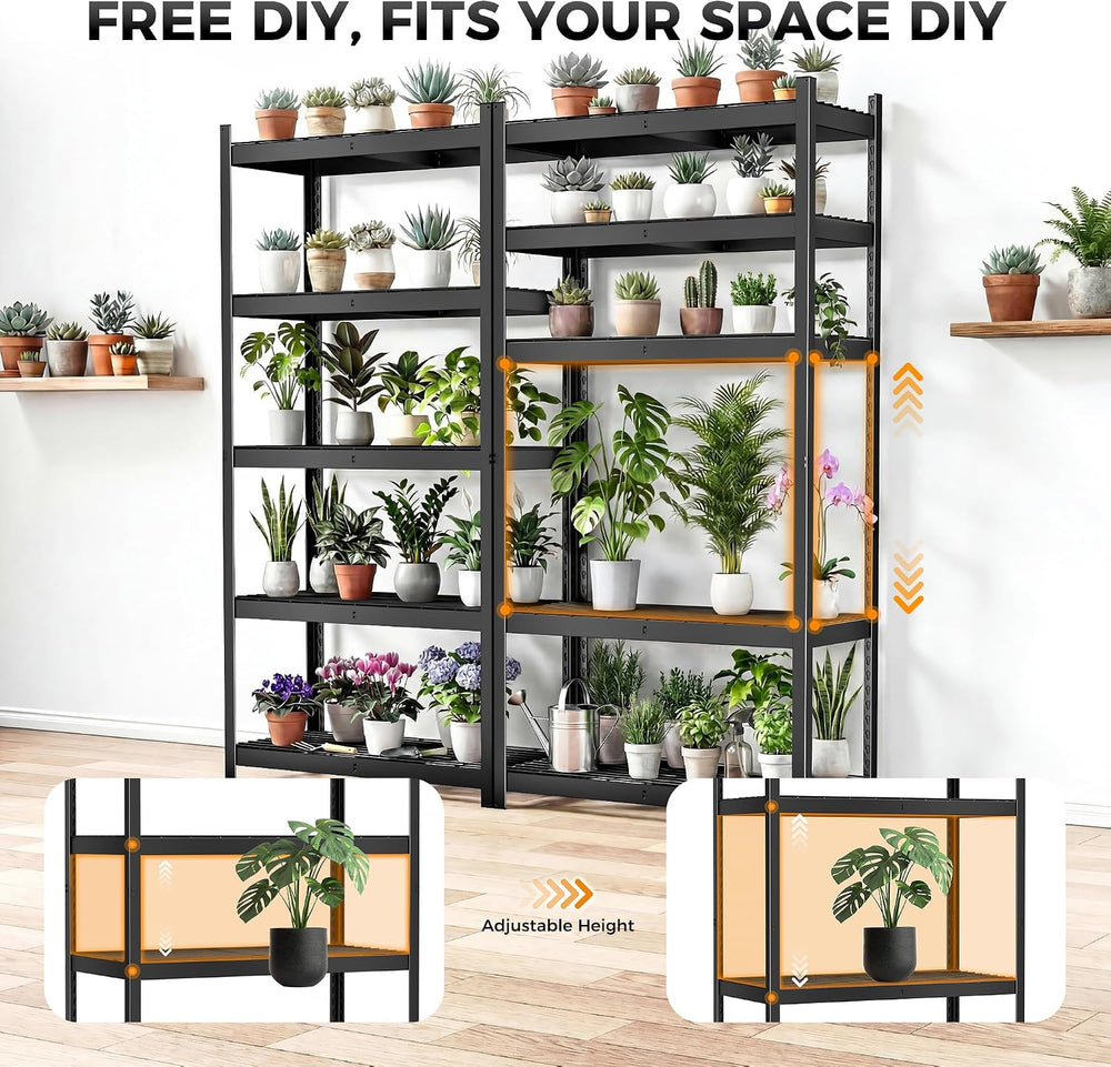 CAMMOO 3500LBS Storage Shelves, 5 Tier Wire Shelf 36" W x 16" D x 7...