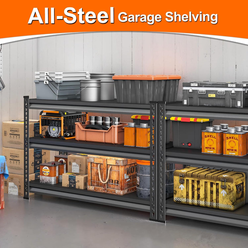 Metal Garage Shelving for Storage - 48" W x 16" D x 39" H
