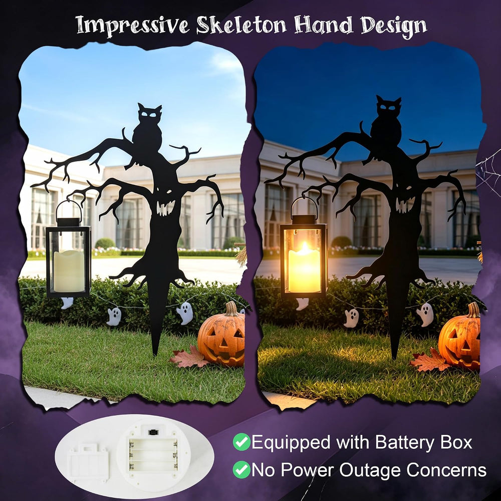 Halloween Stump Ghost Stakes Zombie, Halloween Lights Outdoor Decoration
