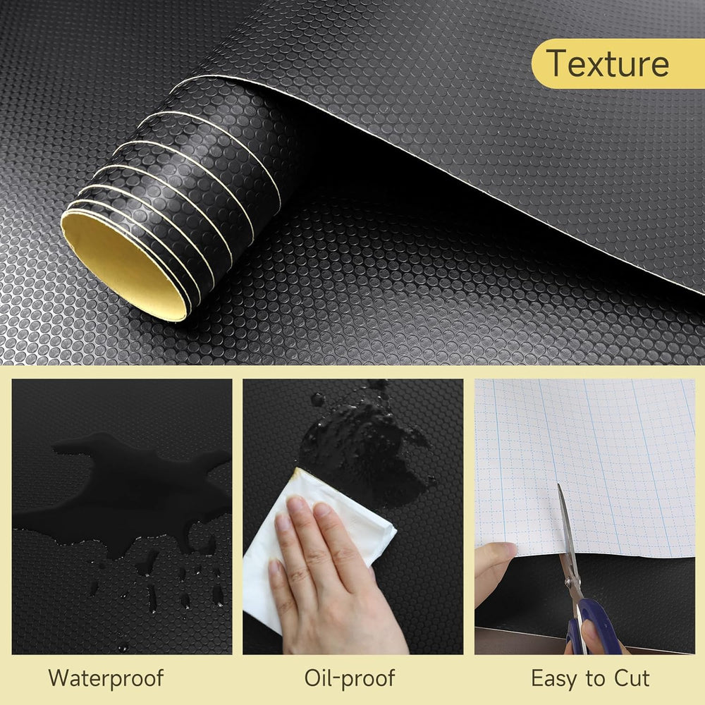 WochiTV Adhesive Shelf Liner 23.6 X 240 Inches Peel and Stick Kitchen Liner f...