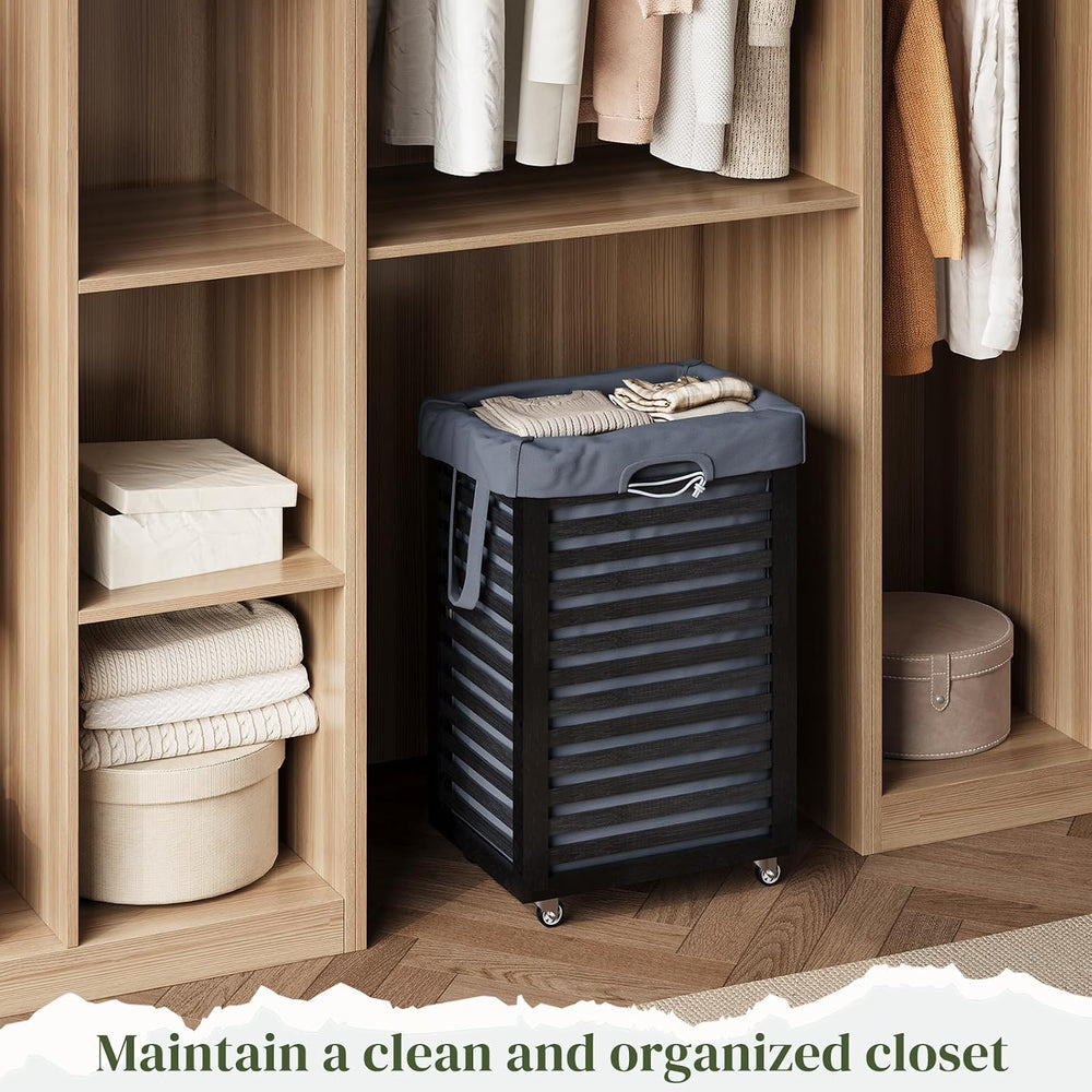 Laundry Hamper bamboo wood Laundry Clothes Laundry Hamper Clothes Storage