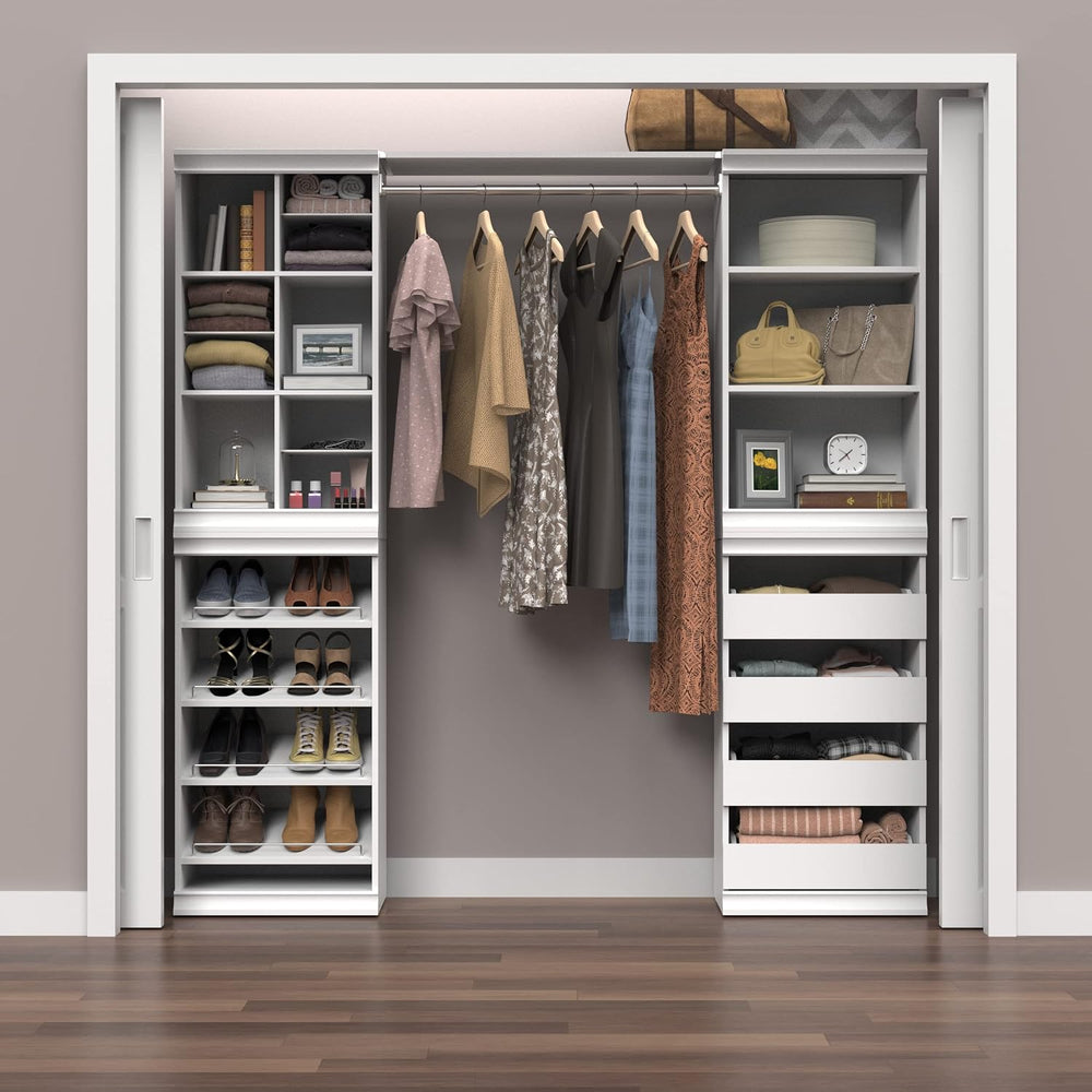 ClosetMaid Modular Storage Shelf Unit with 3 Shelves, White