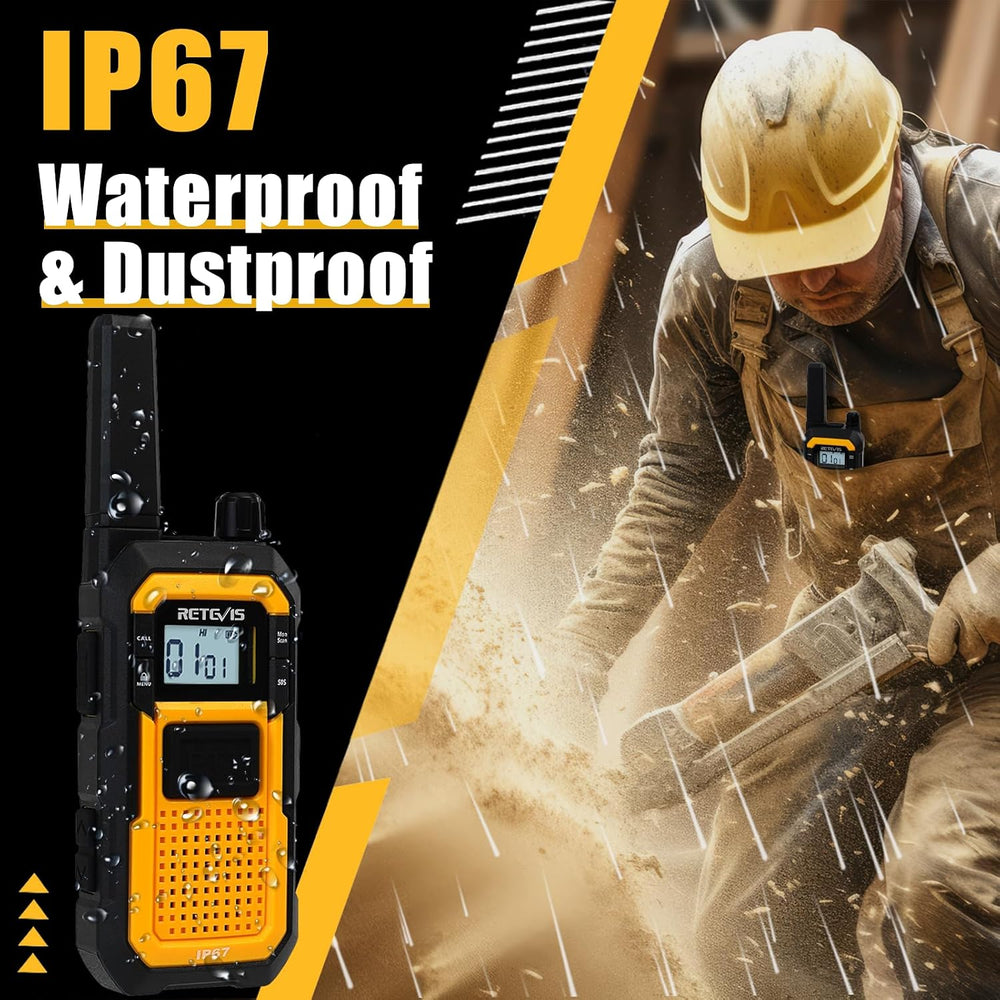 Retevis RB48 Heavy Duty Walkie Talkies for Adults,Long Range Two Way Radios