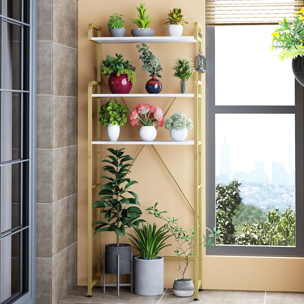 Over The Toilet Storage Rack with 3-Tier Shelves, Space Saver Toilet Shelf, L...