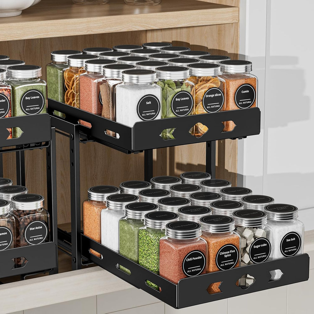 BOIVSHI Pull Out Spice Rack, Save Cabinet Space, 9.7''Wx10.8''...