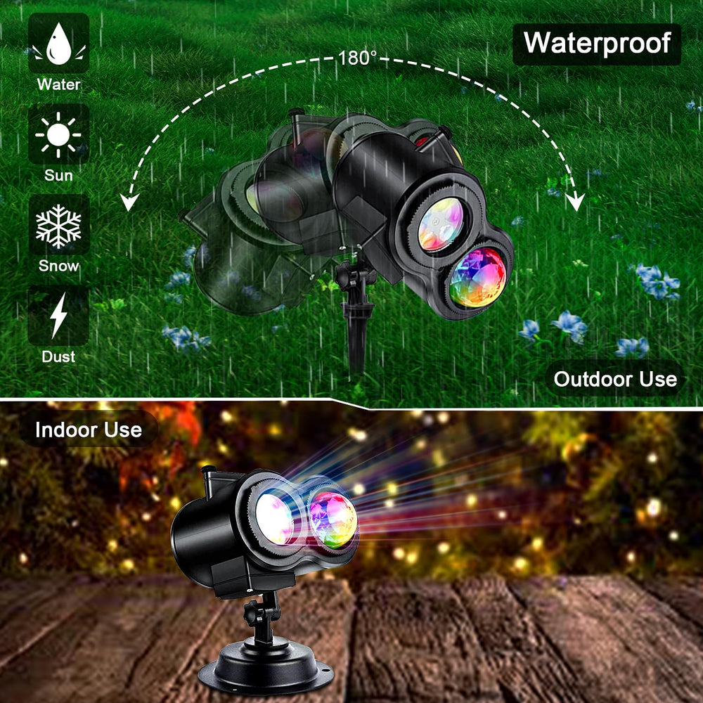 Halloween Projector Lights Outdoor, Snowflake Christmas Projector Lights