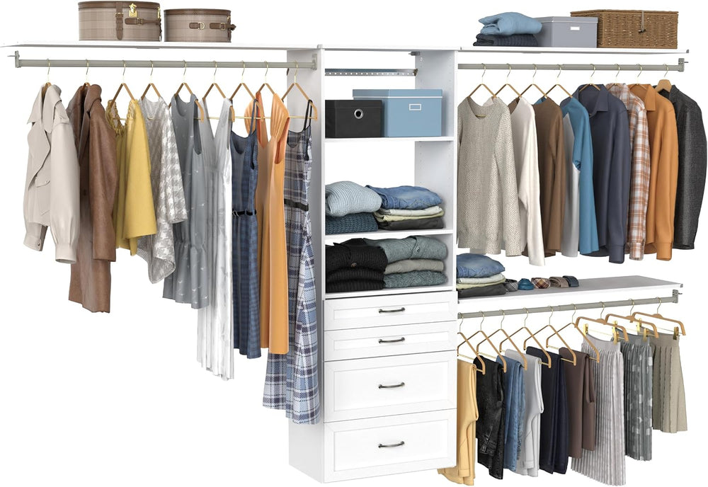 ClosetMaid SuiteSymphony Hanging Closet Kit Includes (1) Tower, (3) Closet Ro...