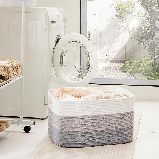 Blanket Basket, Rectangle Woven Baskets