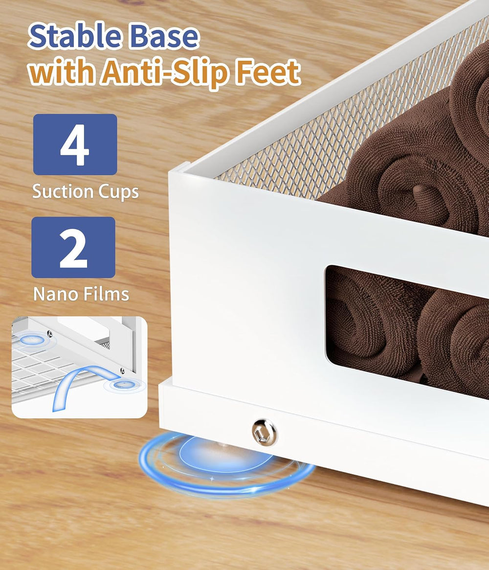 Under Sink Organizer, Pull Out Under Kitchen Sink Organizers, 2 Pack 3 Tier
