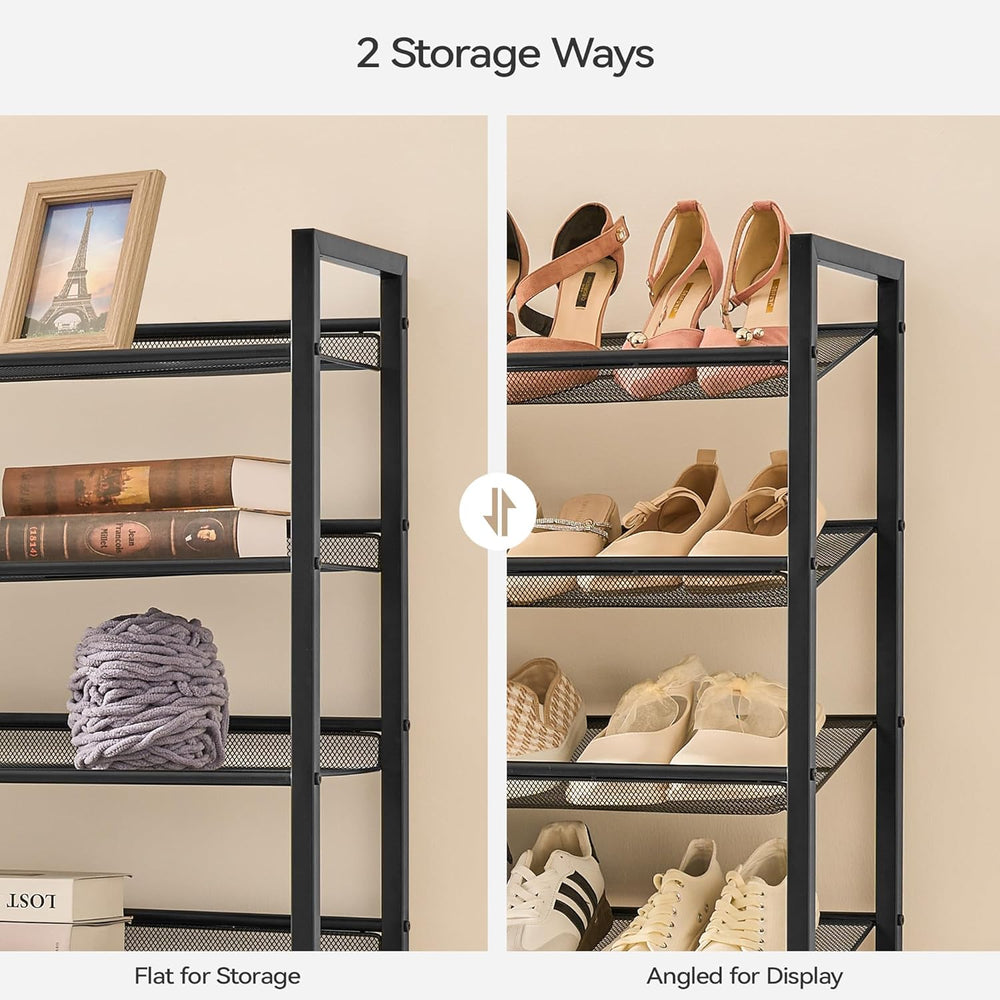 Nunsino Shoe Rack, Large Metal Shoe Organizer,Max Holds 50 Pairs,8 Tier Shoe ...