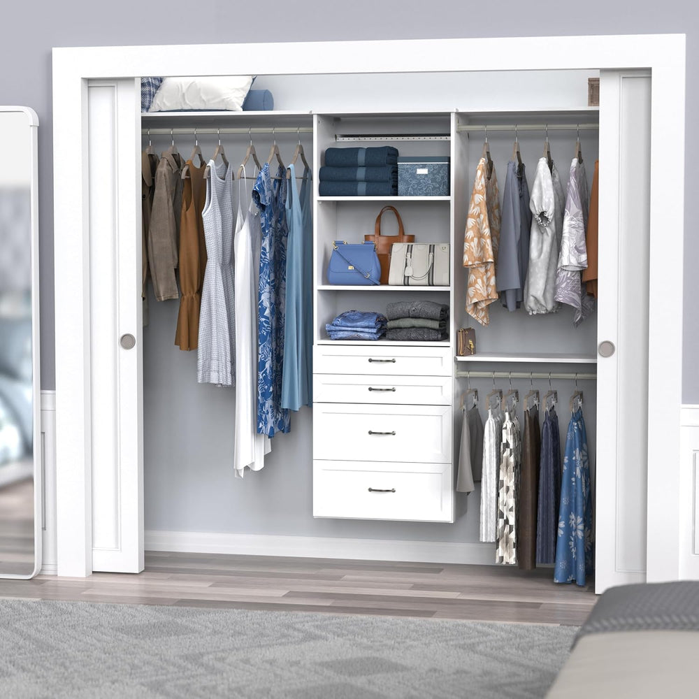 ClosetMaid SuiteSymphony Hanging Closet Kit Includes (1) Tower, (3) Closet Ro...