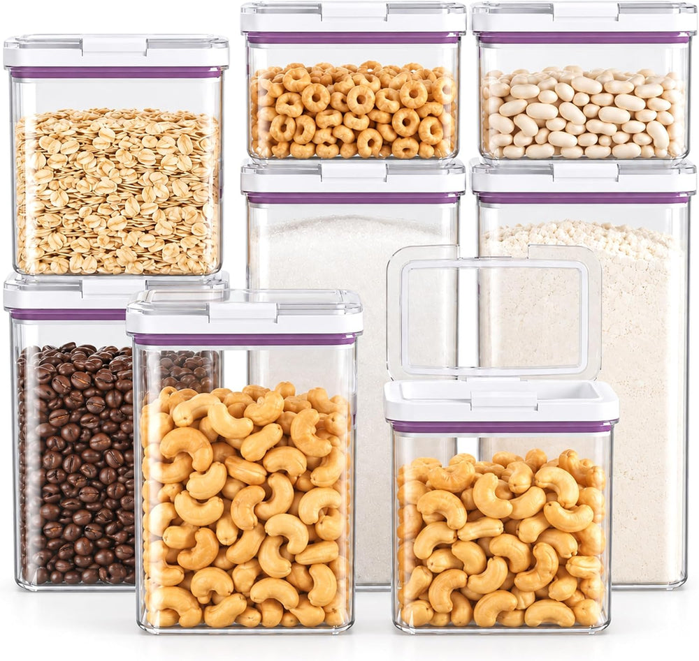 16-Piece Airtight Food Storage Containers, 8 Containers and 8 Lids