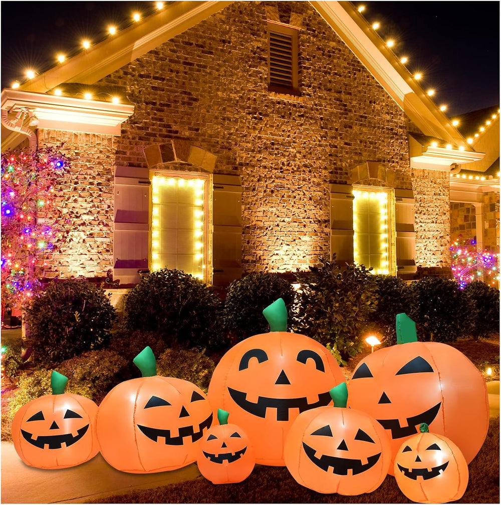 8.5FT Halloween Inflatables Pumpkins Decoration, Outdoor Halloween Blow Up De...