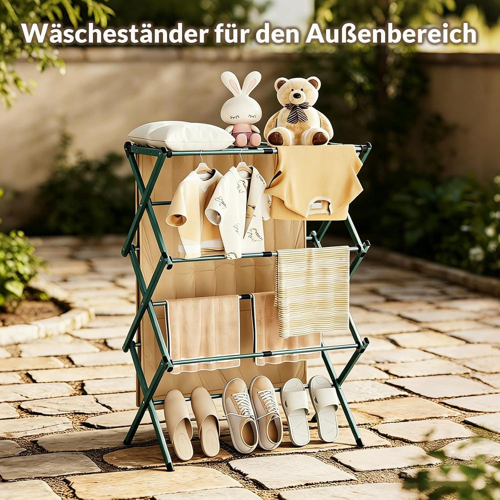 Clothes Drying Rack Collapsible,Heavy Duty Extendable Laundry Rack for Drying...