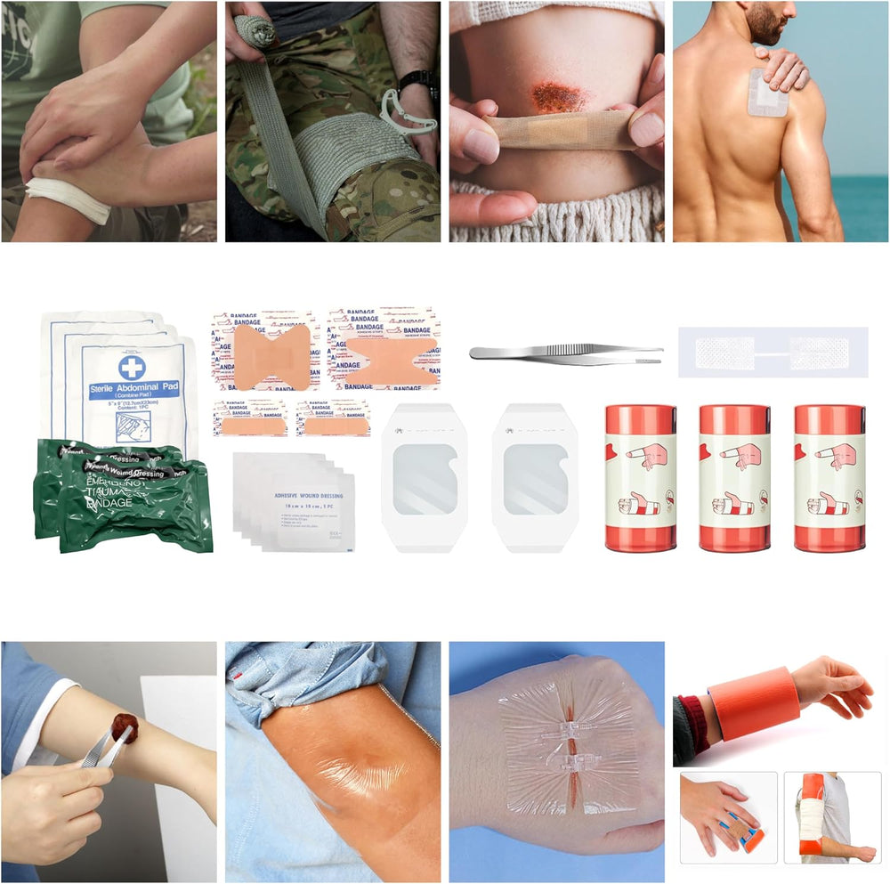 Survival Kit, First Aid Kit IFAK Emergency Kit with Israeli Bandage