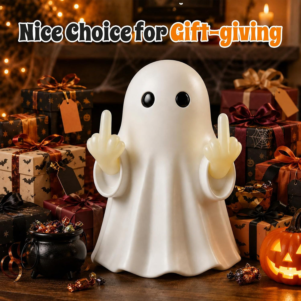 Halloween Ghost Light Glow Cute Finger Ghost Statue