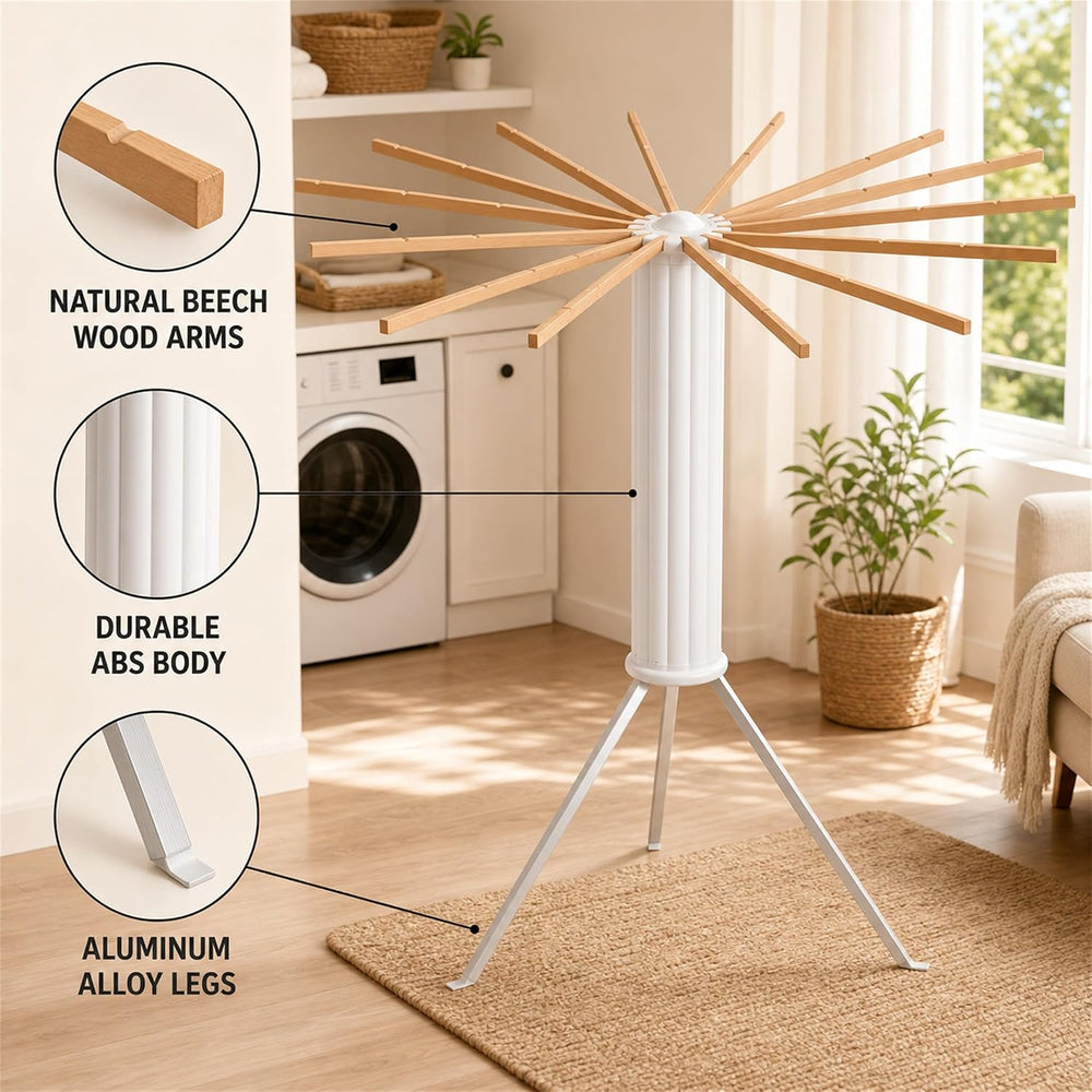 Clothes Drying Rack Foldable, Portable Laundry Drying Rack for Clothes with 1...