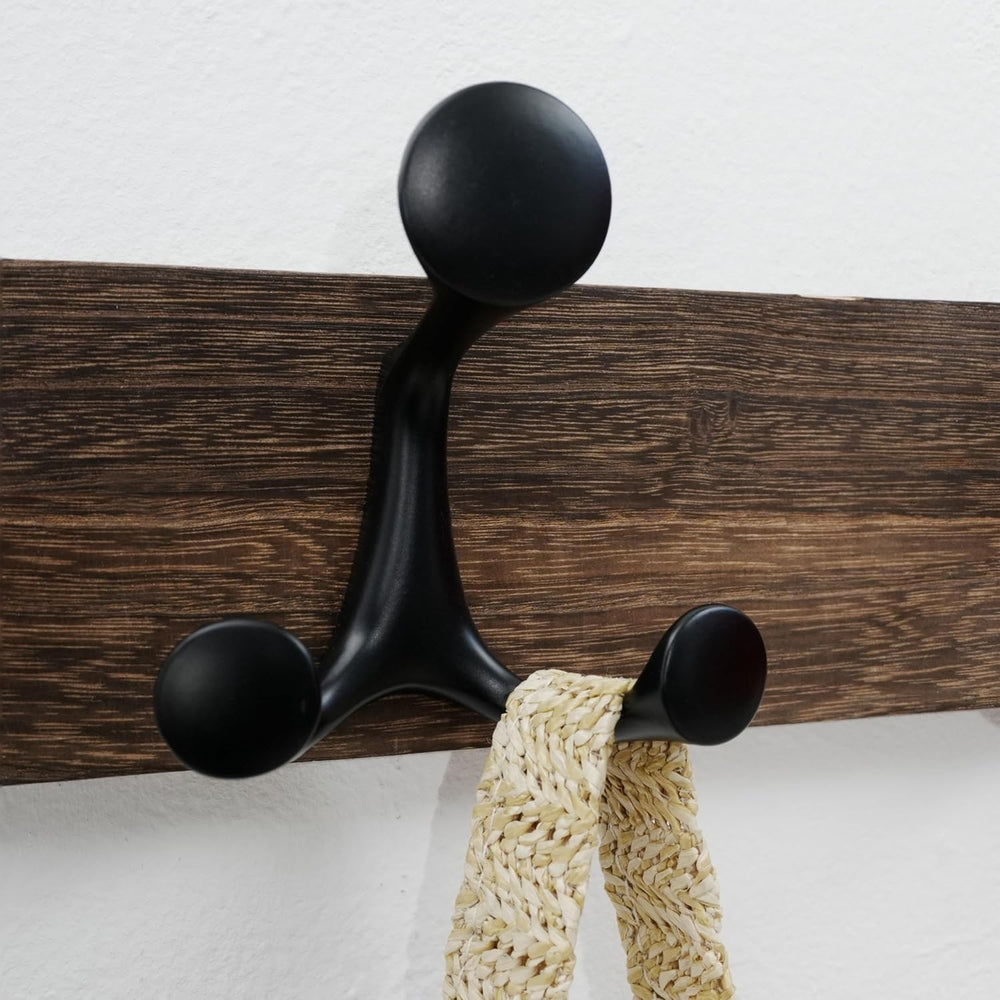 WEBI Coat Rack Wall Mount,36" Solid Wood Coat Hooks Wall Mounted Coat Ha...