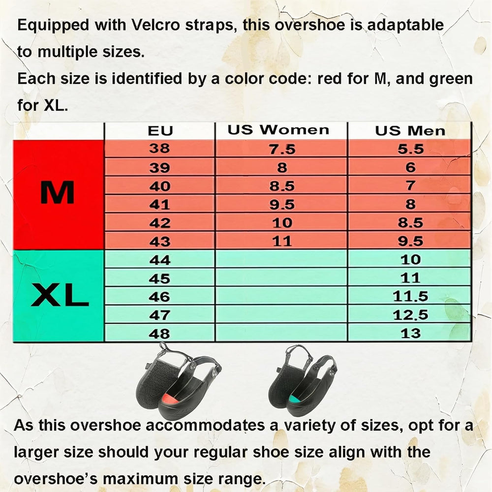 Double Hook and Loop Straps Safety Overshoes Steel Toe Caps, Titanium Aluminu...