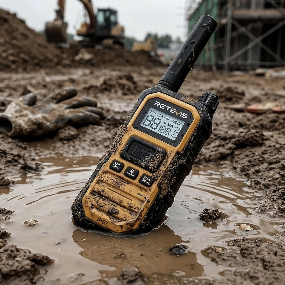 Retevis RB48 Plus Waterproof Walkie Talkies Long Range,GMRS Radios (6 Pack)