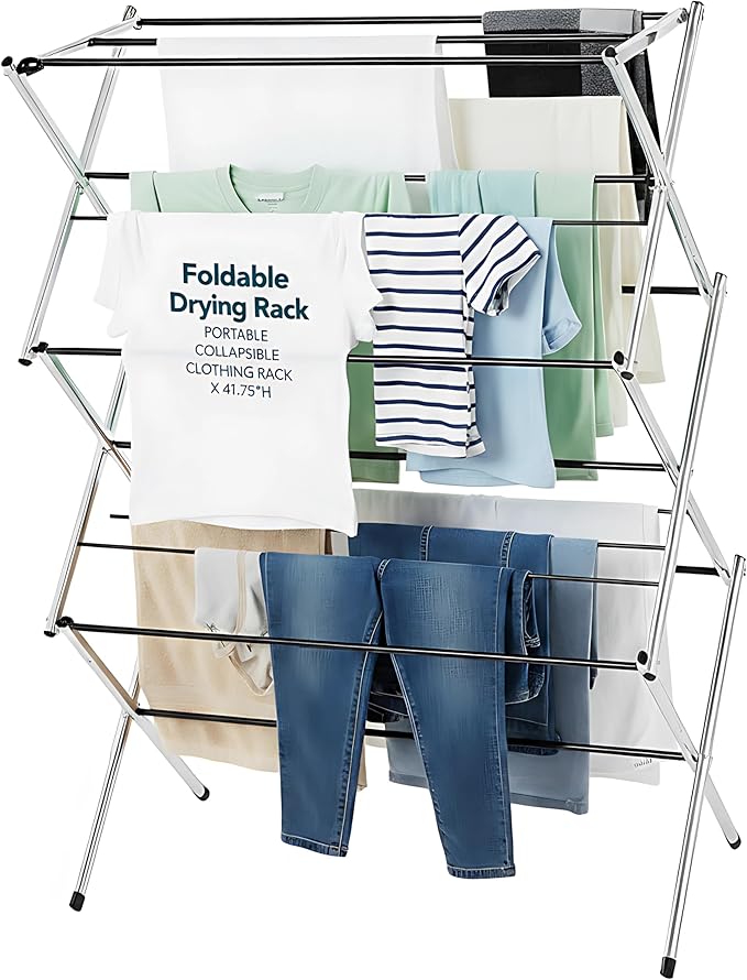 Displays By Jack Portable Collapsible Clothing Dryer Rack, Foldable Drying Rack