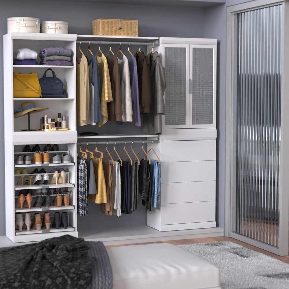 ClosetMaid Mosaics 3 Shelf Closet Organizer, 25.5" W, White