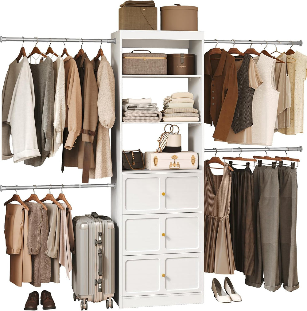 HLR 4 - 10 FT Mid-Century Modern Closet Organizer System