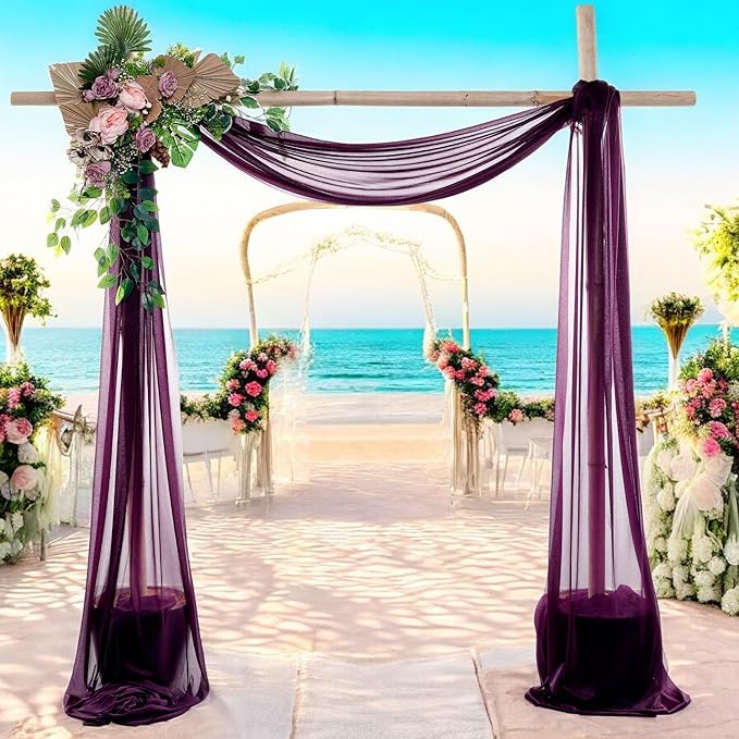 MDS Halloween Chiffon Draping Fabric - 2 Panel, 30" Wide x 100ft Long - ...