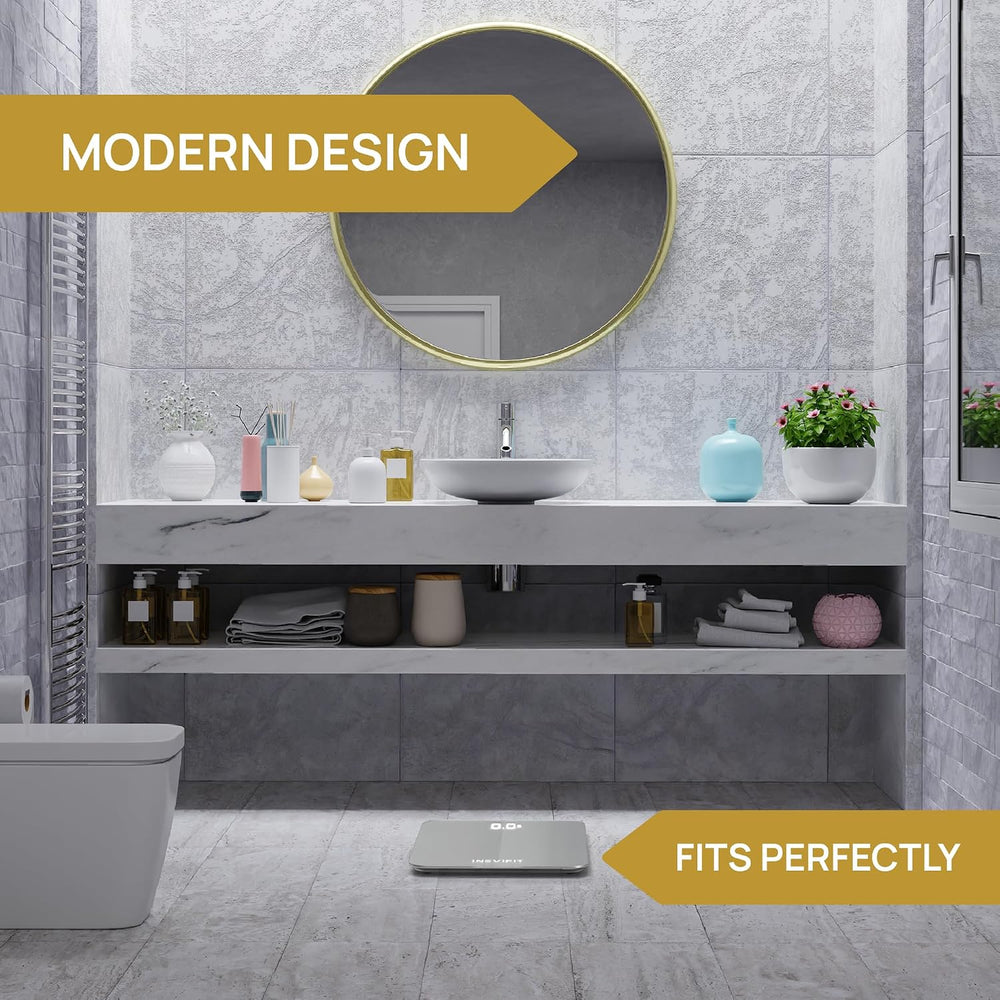 INEVIFIT Premium Bathroom Scale, Highly Accurate Digital Bathroom Body Scale,...