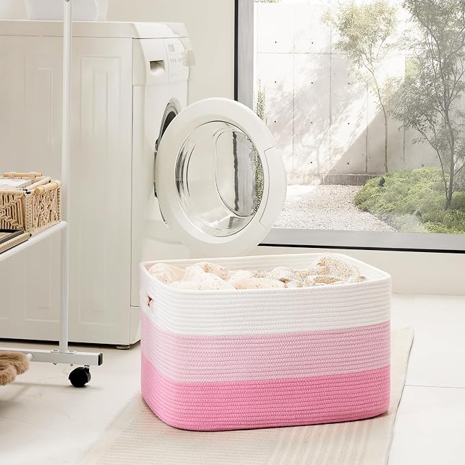 Blanket Basket, Rectangle Woven Baskets