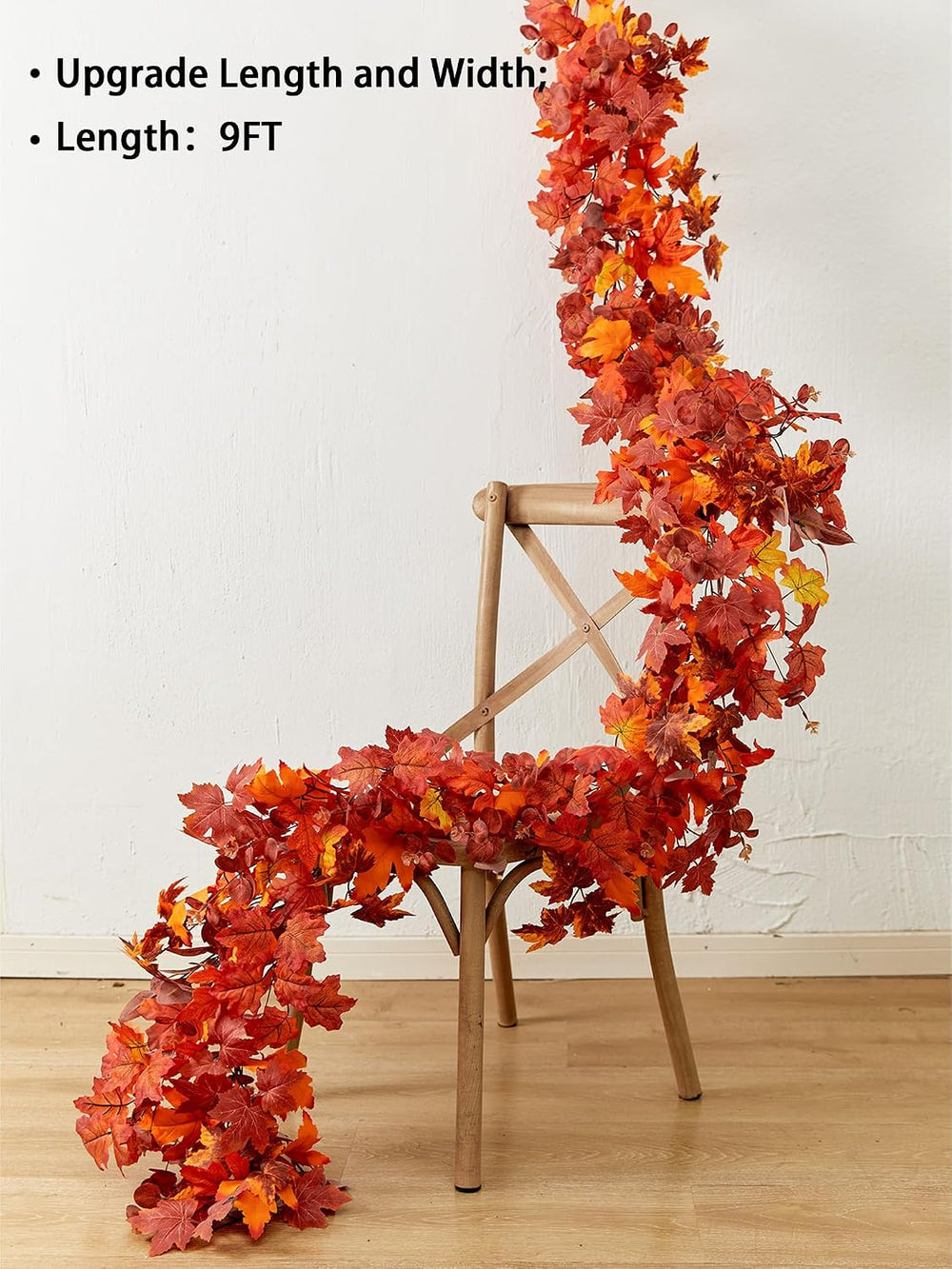 Thanksgiving Decorations - Fall Decor - Fall Garland - 9FT Autumn Maples for ...