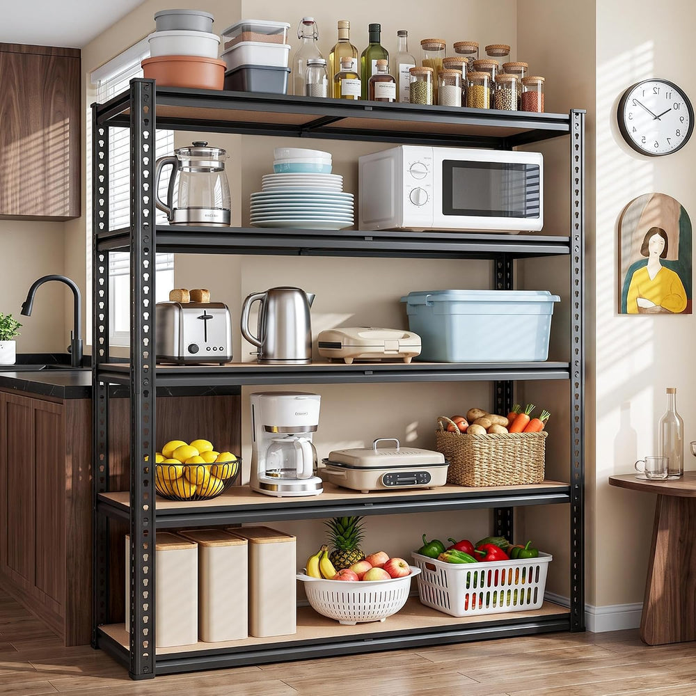 REIBII 40" W Storage Shelves,2500LBS Heavy Duty Garage Shelving for Basment