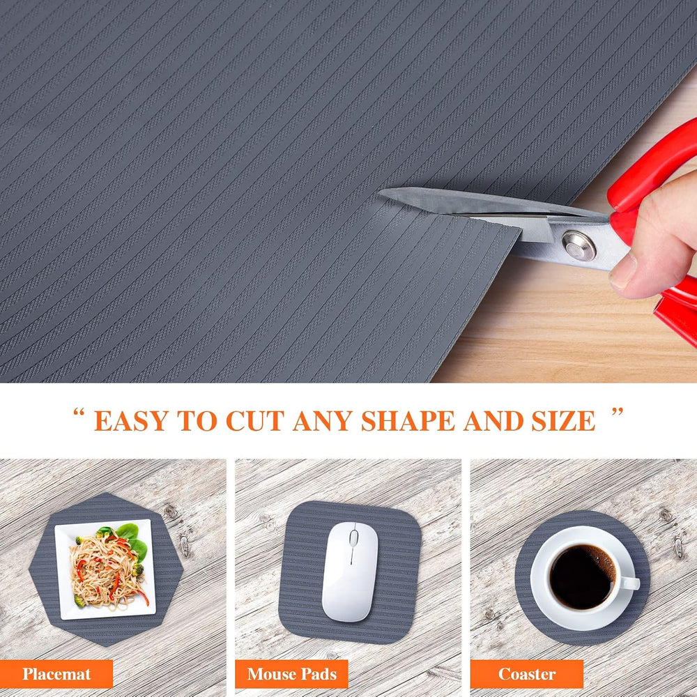 Mcrbeay Shelf Liner Non Adhesive, Washable Cabinet Liners for Shelves