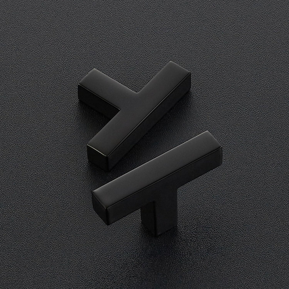 Ravinte Matte Black Cabinet Handles Solid Cabinet Pulls Single Hole 25 Pack