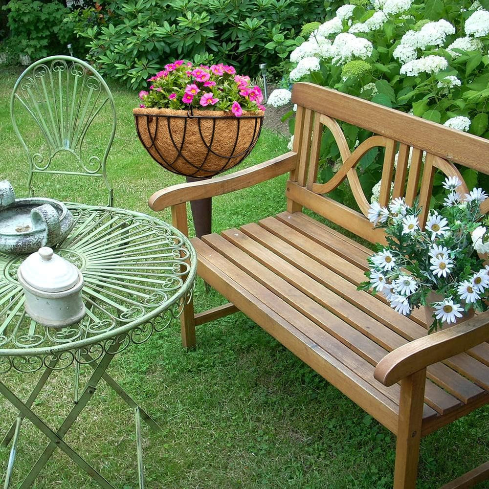 2PCS Hanging Basket Liners Coco Liner 20 Inch Round Coconut Coir Basket for P...