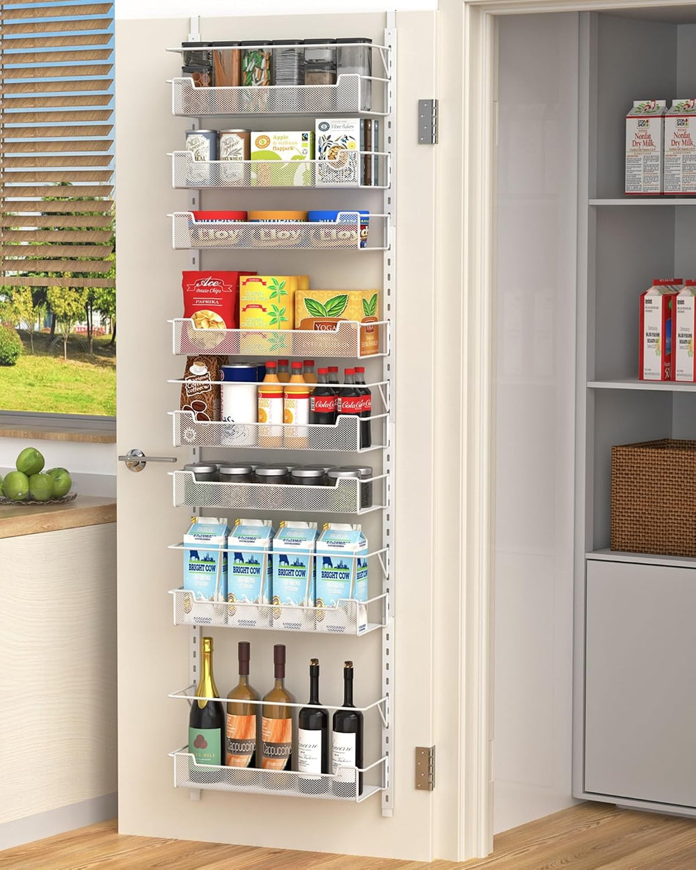 Over the Door Pantry Organizer, 8-Tier Over the Door Organizer