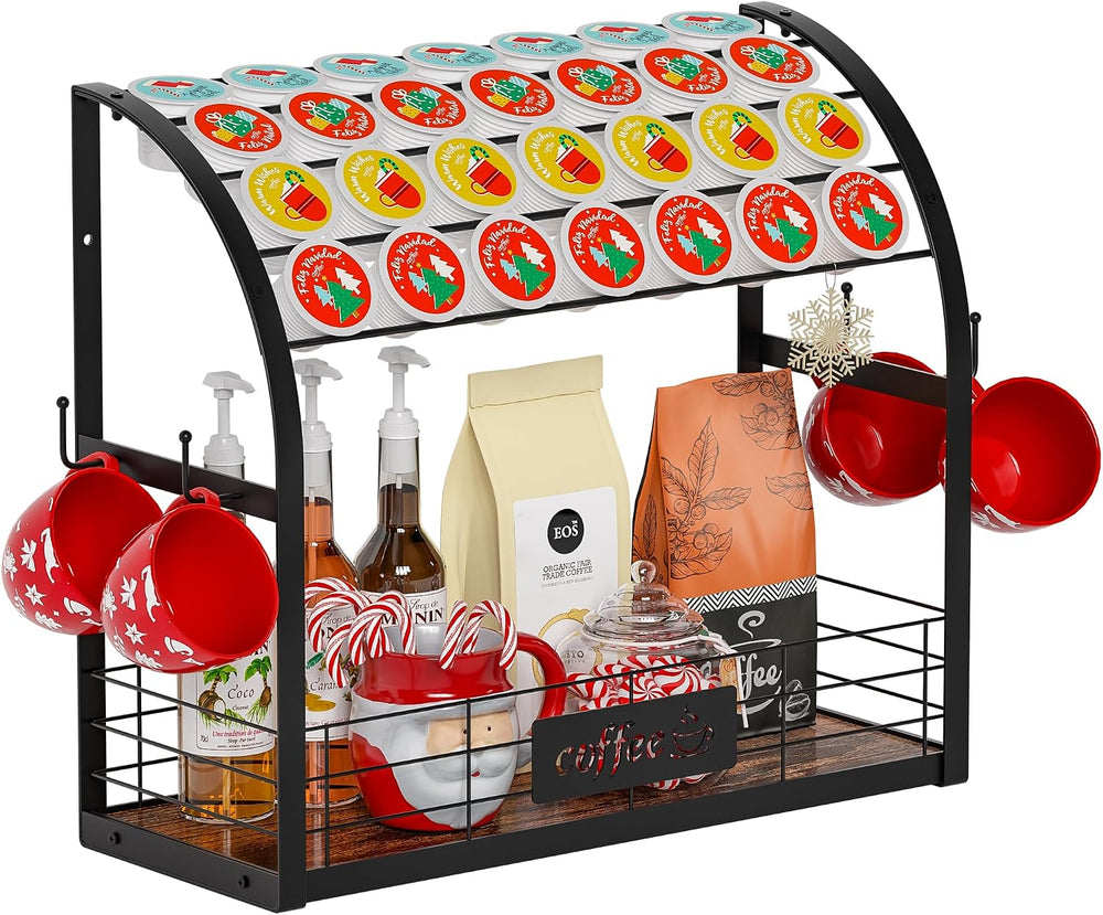 K Cup Holder, Coffee Pod Holder, K Cup Organizer, Black