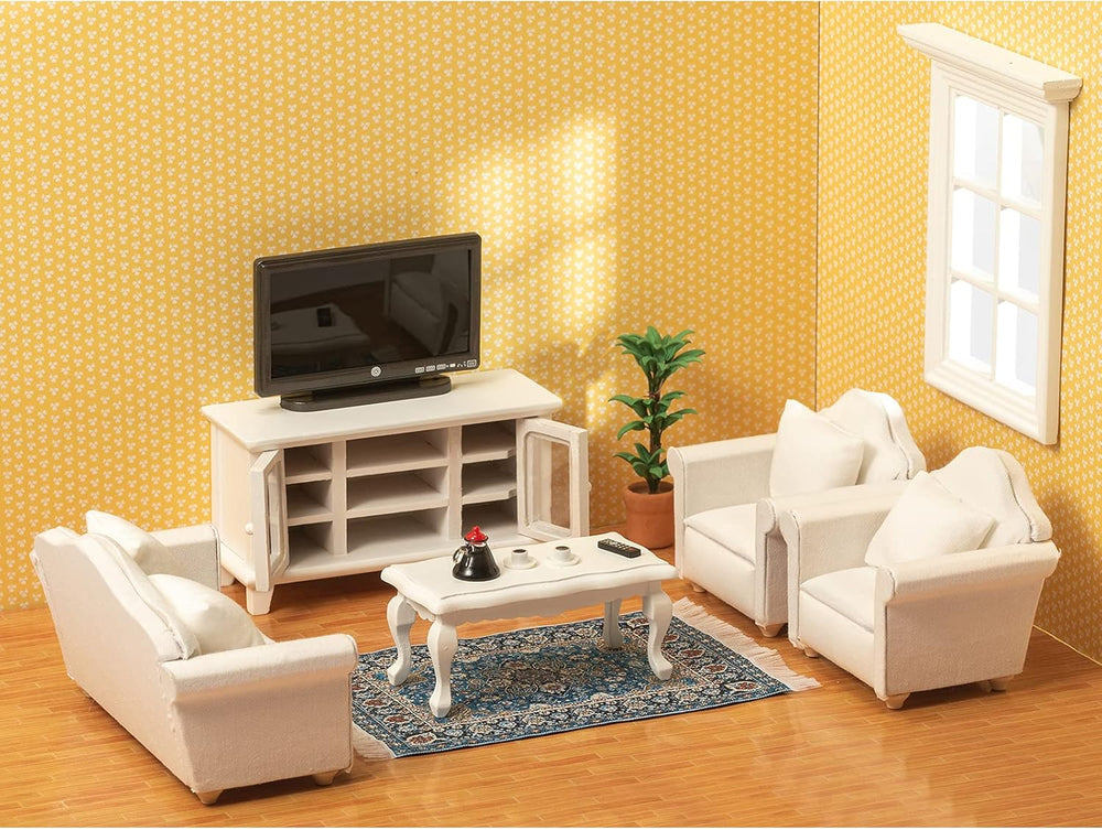 Miniature Wooden Dollhouse Furniture Set, 1 12 Scale