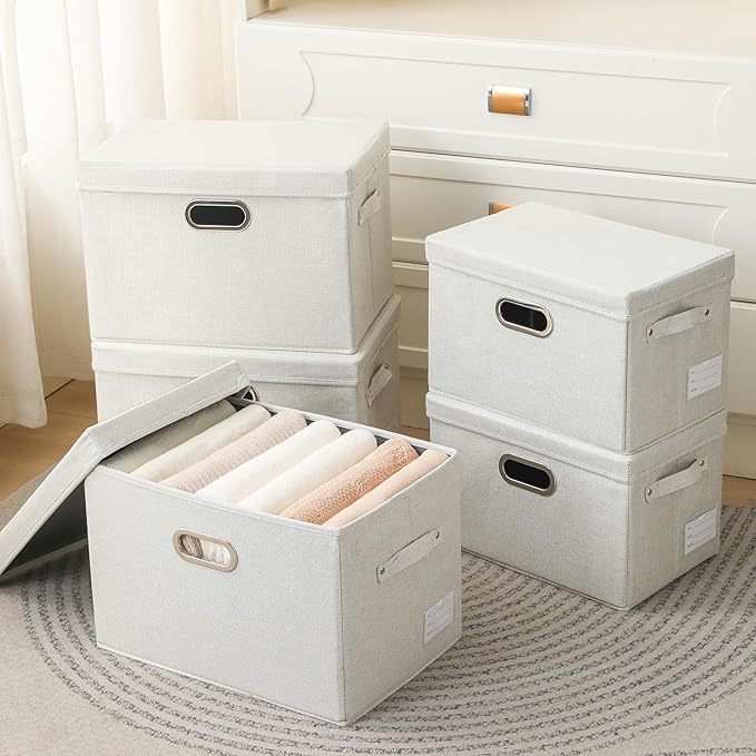 PRANDOM Large Collapsible Storage Bins (3-Pack)