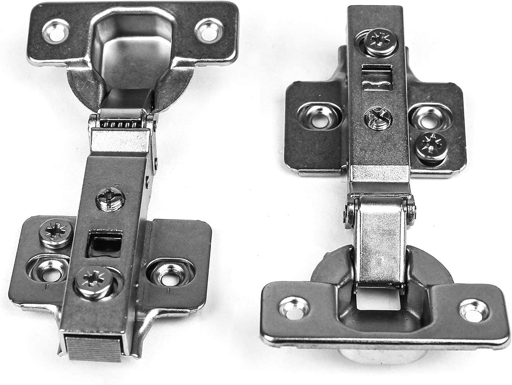 Berta 10-Pack Frameless Soft-Close Cabinet Hinges, 3D Adjustable Clip-On with...