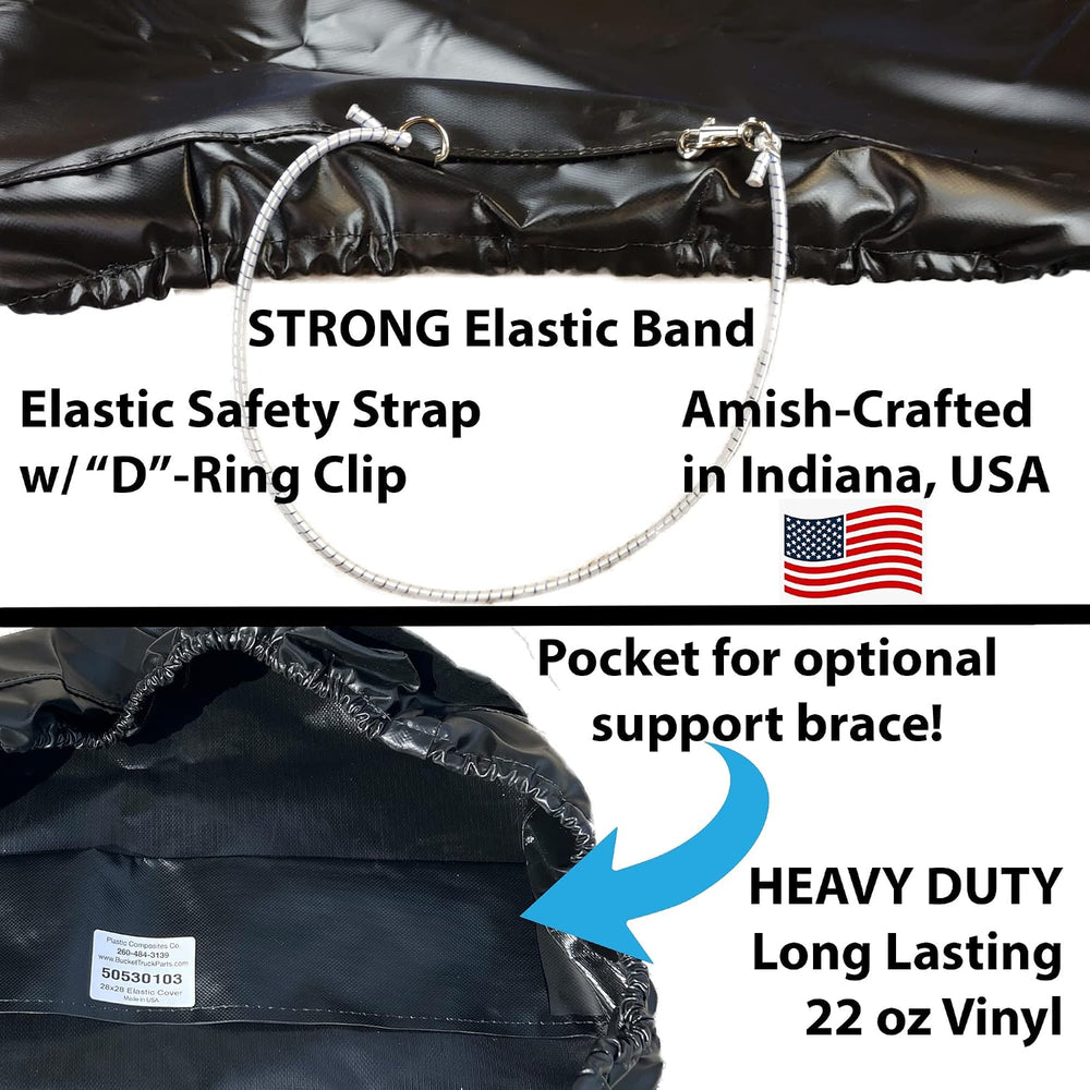 Bucket Truck Parts Heavy Duty Bucket Truck Cover, Vinyl, Fits 2 Man 28x51
