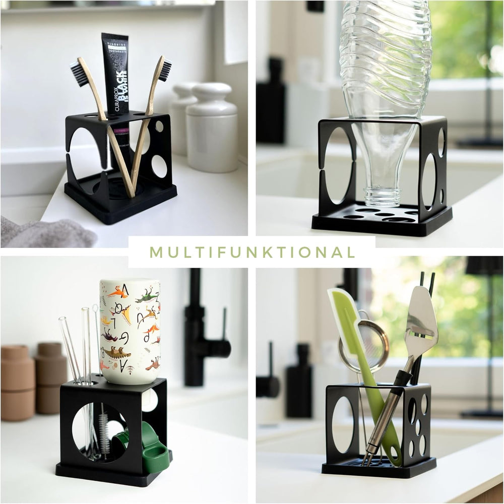 dri.Cube - Kitchen Sink Caddy & Drainer for Bottles, Cups, Straws, Cutler...