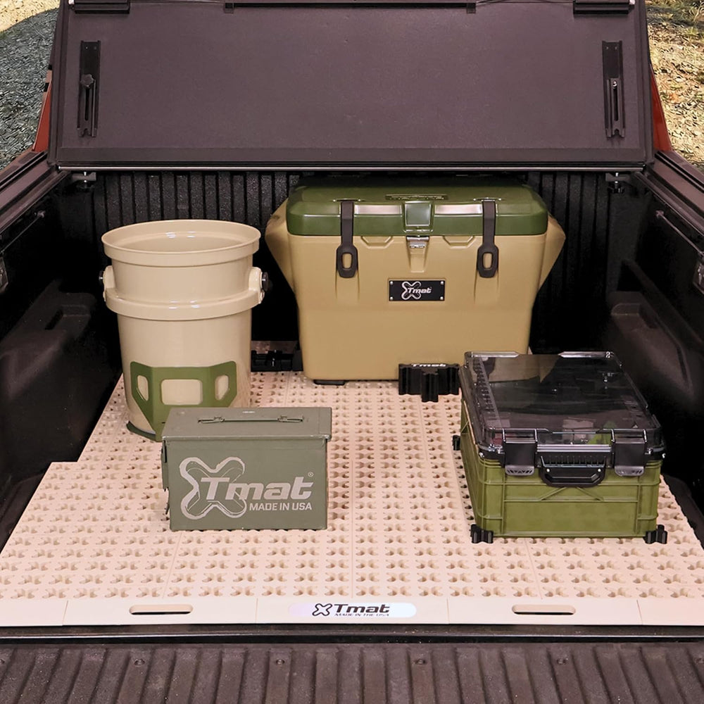 Tmat Truck Bed Organizer Storage System Slide Out Mat (Desert Tan, 5'0&qu...