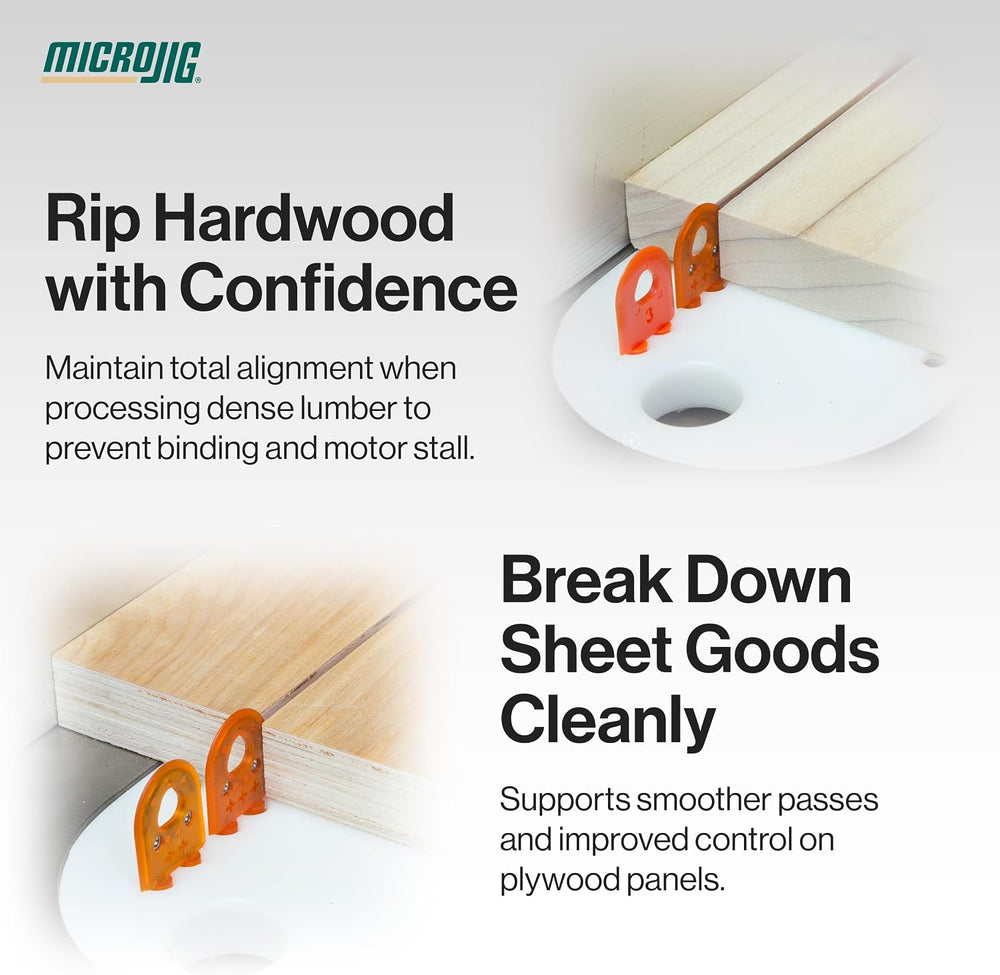 MICROJIG MJ SPLITTER Steel Pro, Table Saw Splitter Safety System for Thin Ker...
