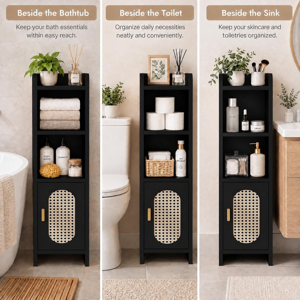 Small Bathroom Storage Cabinet,Narrow Toilet Paper Cabinets