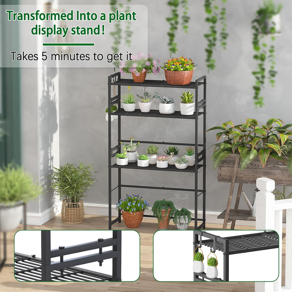 Garden 4 you 3 Tier Metal Stackable Plant Stand, Flower Pot Holder