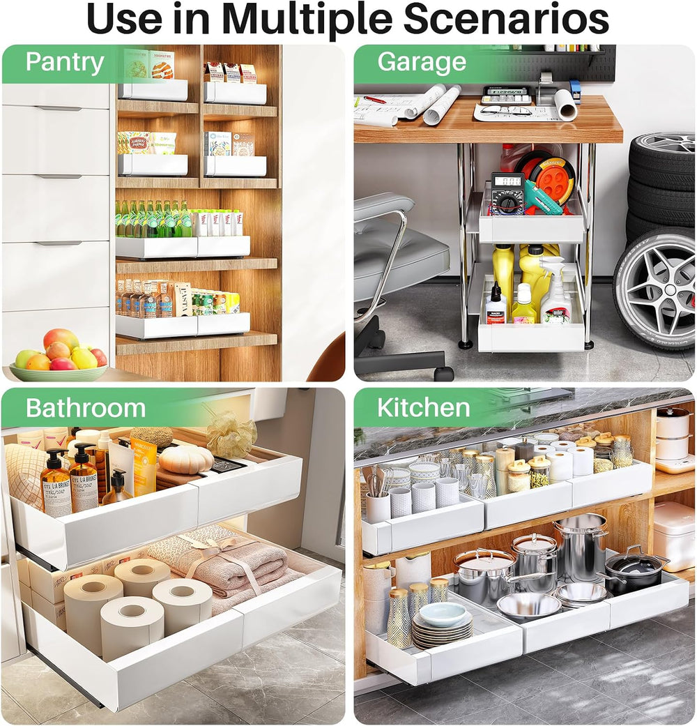 Kitstorack Pull out Cabinet Organizer, Expandable(12"-20") Heavy Du...